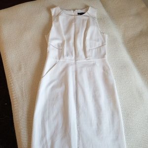 J.crew white sleeveless dress